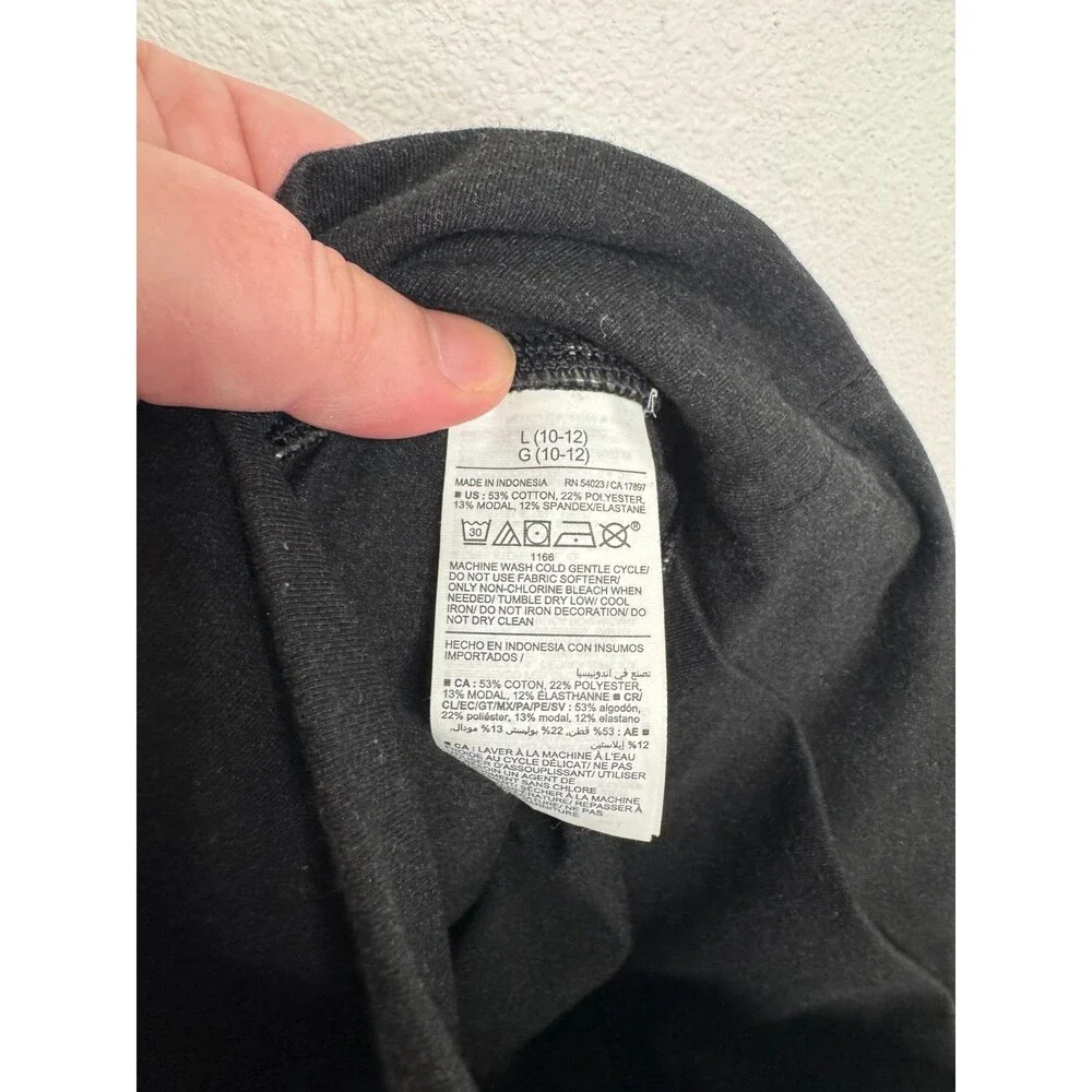 Old Navy Girls Large Flared Leggings Charcoal PowerChill Crossover